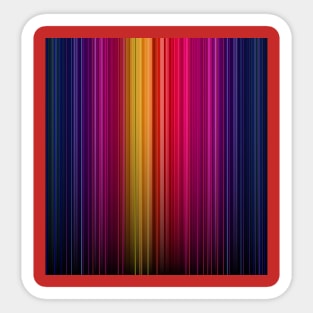 Colourful stripes pattern Sticker